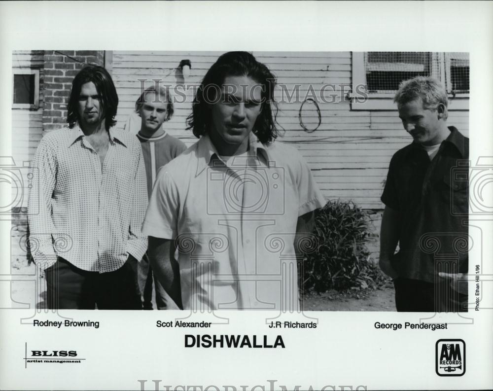 1996 Press Photo Dishwall Band Rodney Browning Alexander Richards Pendergrast - Historic Images