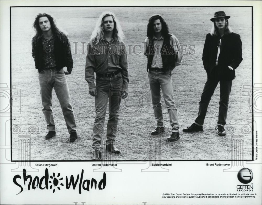 1989 Press Photo Darren Rademaker and members of band Shadowland - RSL39821 - Historic Images