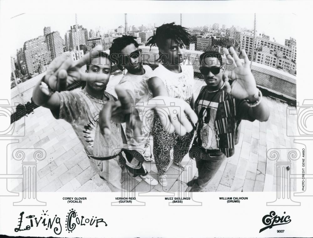 Press Photo Living Colour Corey Glover Vernon Reid Muzz Skillings Calhoun - Historic Images