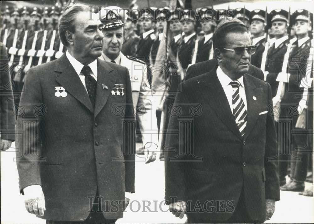 1977 Press Photo Moscow Reception For Marshal Tito - Historic Images