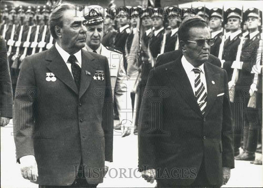 1977 Press Photo Moscow Reception For Marshal Tito - Historic Images