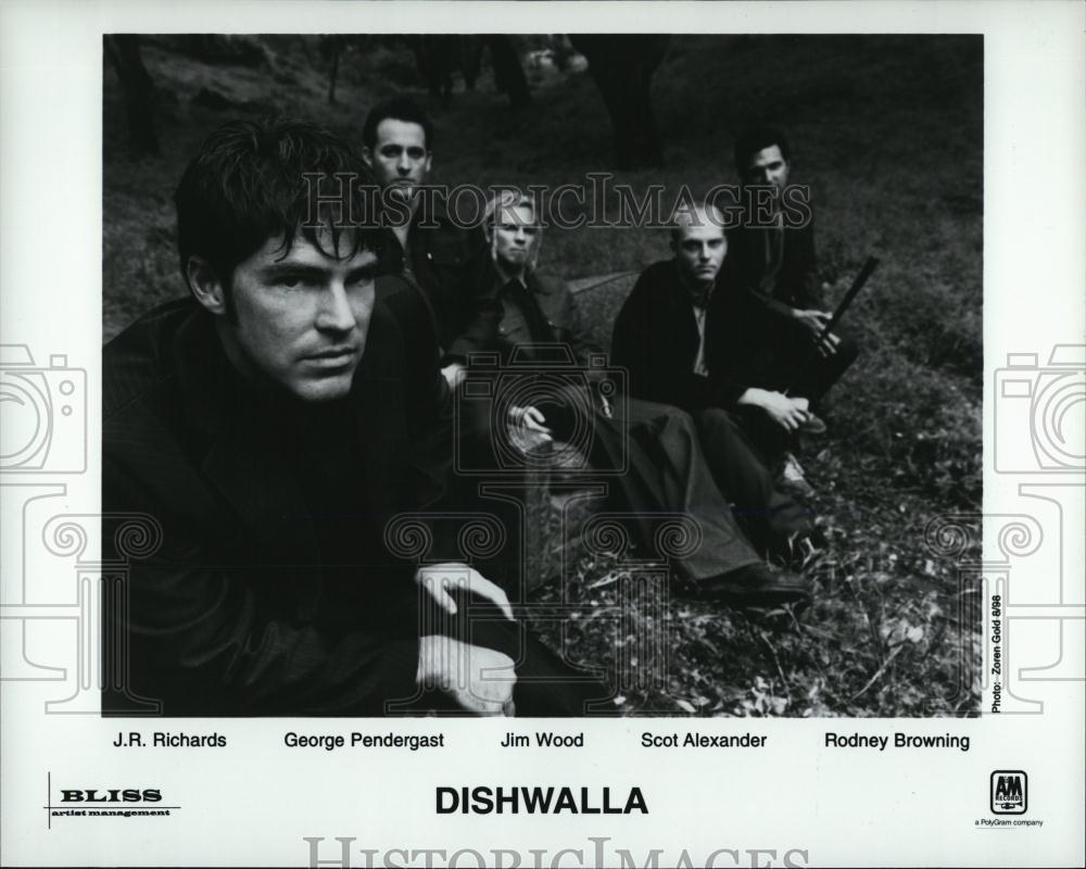 1998 Press Photo Dishwalla Band Richards Pendergrast Wood Alexander Browning - Historic Images