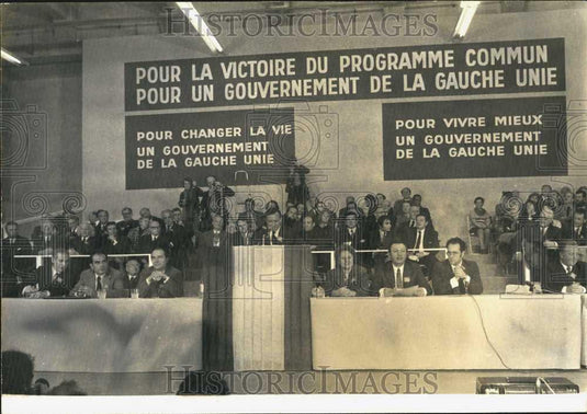 1934 Press Photo French Government Meeting Fabre Mitterand Seguy - Historic Images