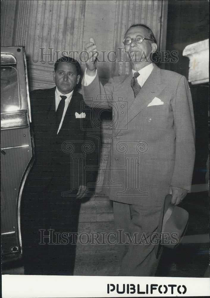 1953 Press Photo De Gasperi Consiglio President Viminale - Historic Images