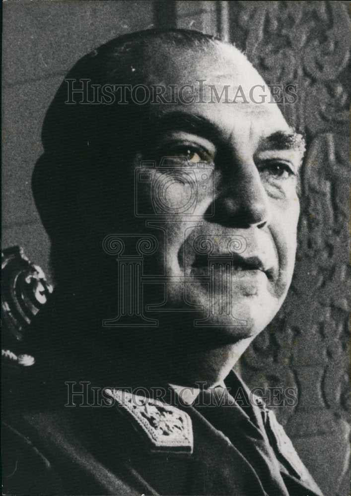 1938 Press Photo Portrait Of General Ernesto Montagne Peruvian Prime Minister - Historic Images