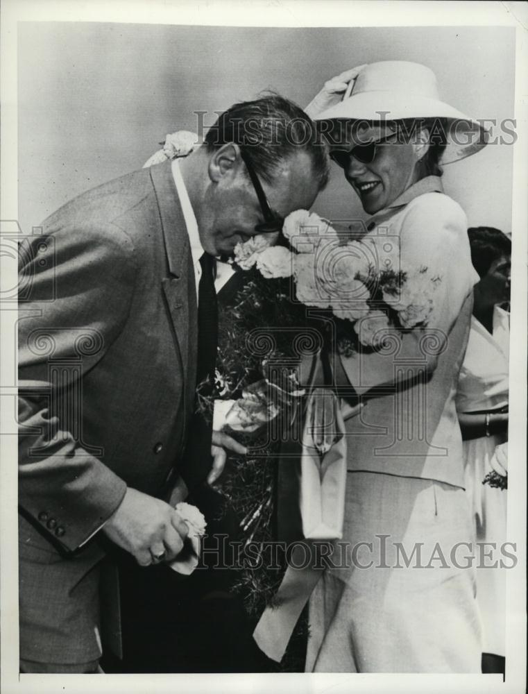 1957 Press Photo Libet Wehahahn Daughter of West Germany&#39;s Chancellor - Historic Images