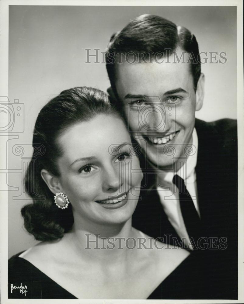 1955 Press Photo Diana Reynolds &amp; Ted Weems - RSL02393 - Historic Images