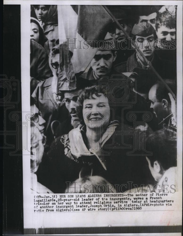 1959 Press Photo Mother of Pierre Lafaillarde Insurgent Leader - RSL92397 - Historic Images