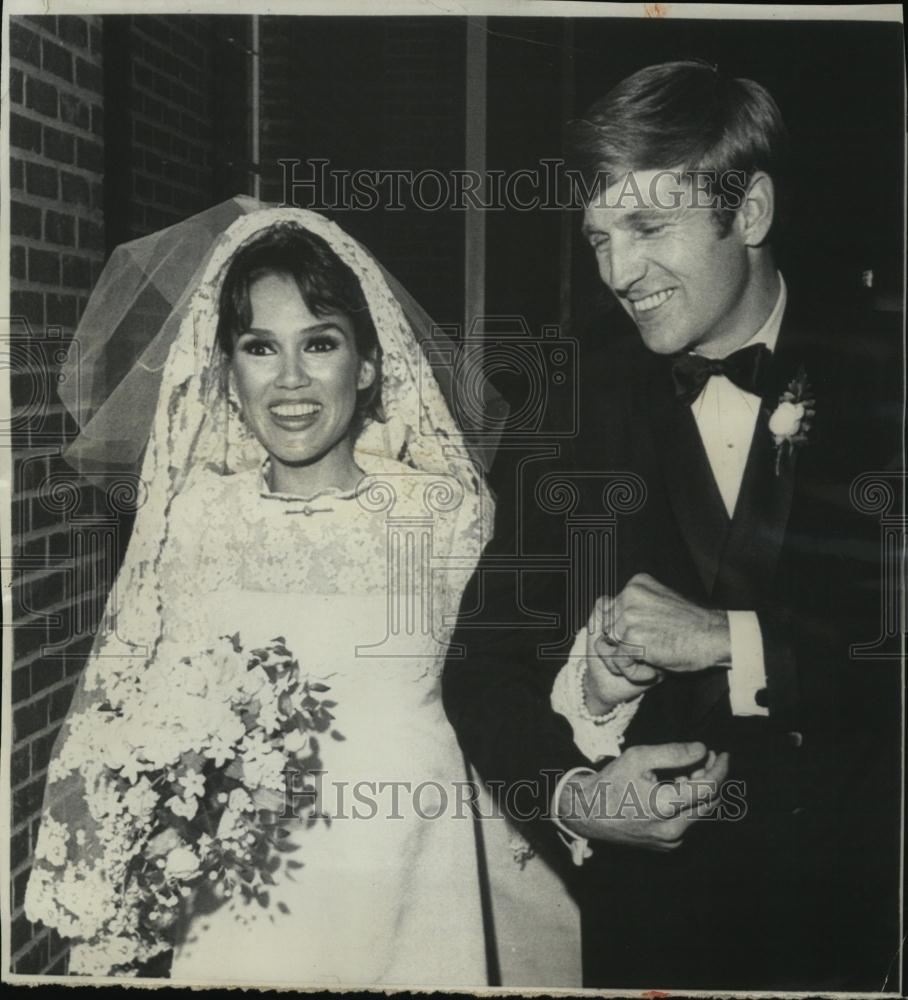 1967 Press Photo Former Miss America Mary Ann Mobley marries actor Gary Collins - Historic Images