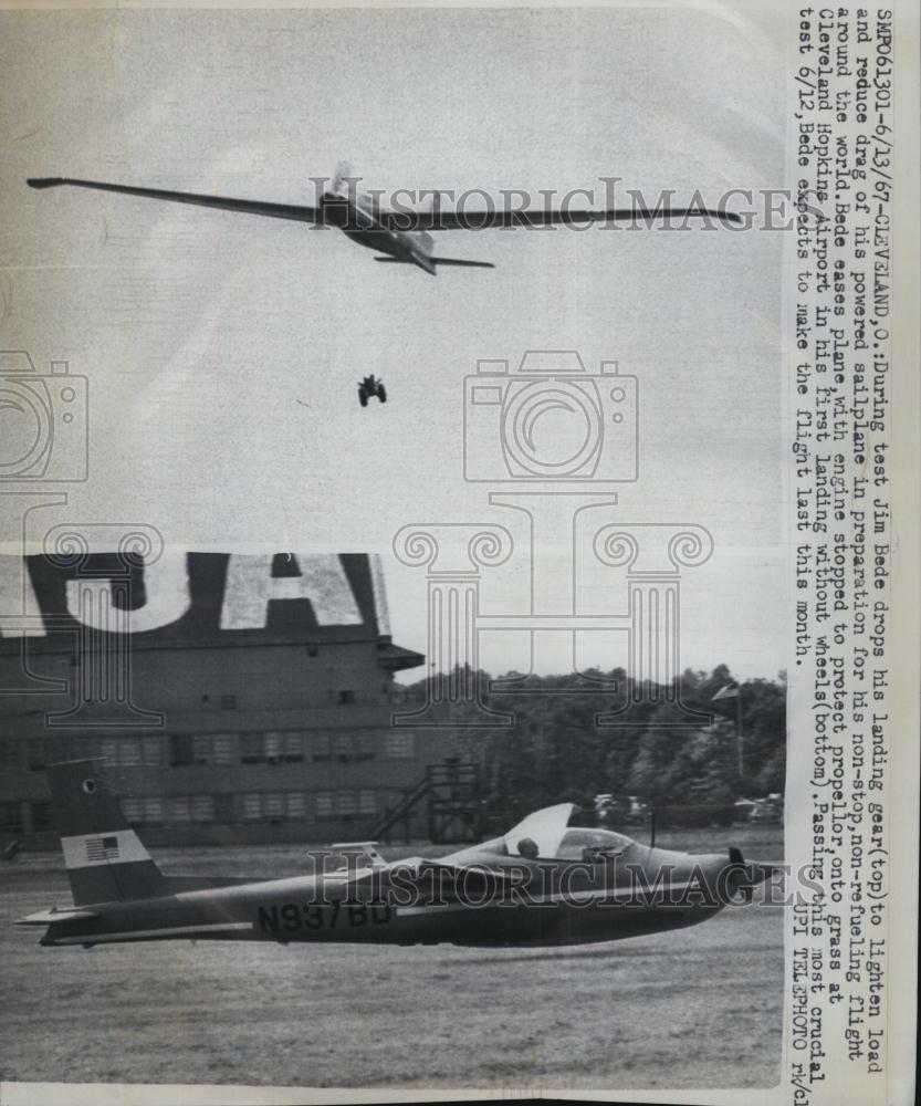 1967 Press Photo During Test Jim Bede Landing gear - RSL83869 - Historic Images