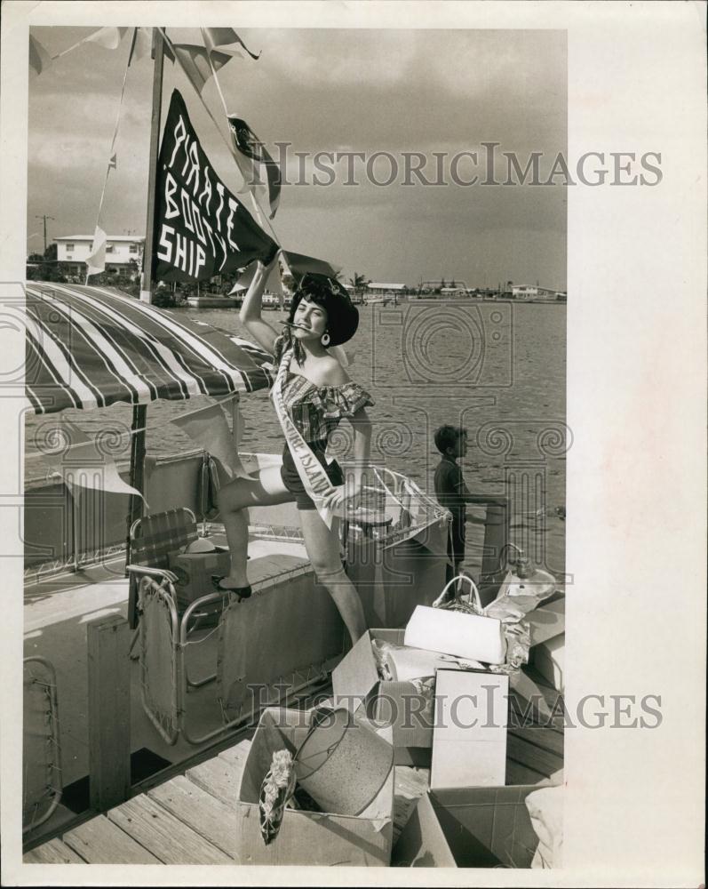 1962 Press Photo Pirate Ship Miss Marci Ortt - RSL62297 - Historic Images