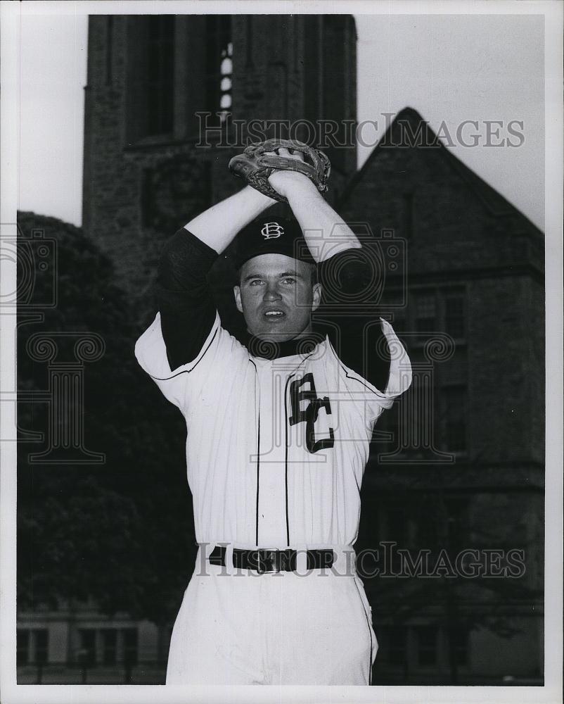 1961 Press Photo Jock McGann sophomore pitcher from Washington DC - RSL81205 - Historic Images