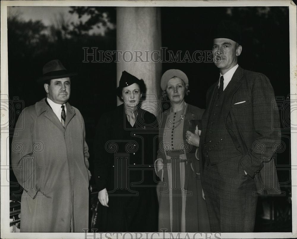 1940 Press Photo Red Cross Rally Aline Thonie, Mary Murray, Henry Parkman - Historic Images