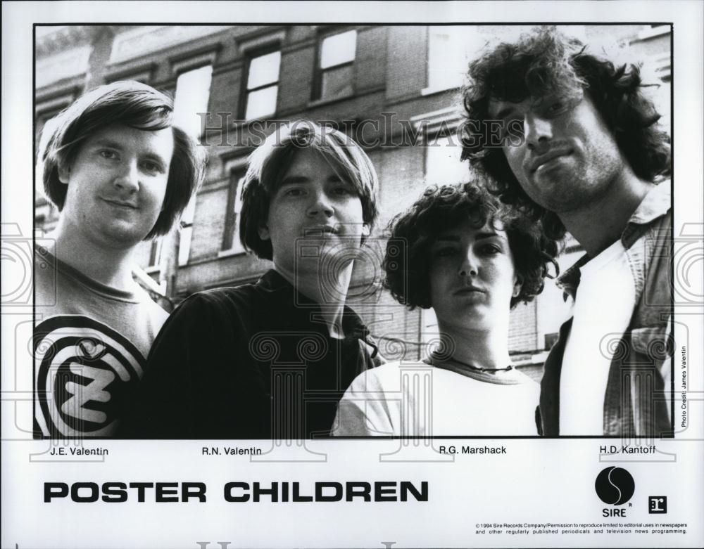 Press Photo Musical Group Poster Children - RSL85771 - Historic Images