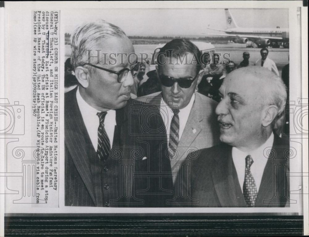 1967 Press Photo United National Secretary General U Thant - RSL67725 - Historic Images