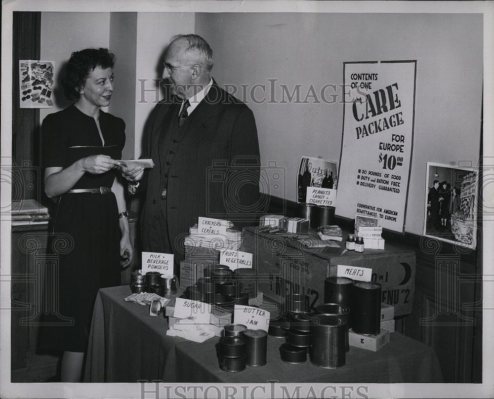 1946 Press Photo Boston Headquarters University President Dr Daniel Morris - Historic Images