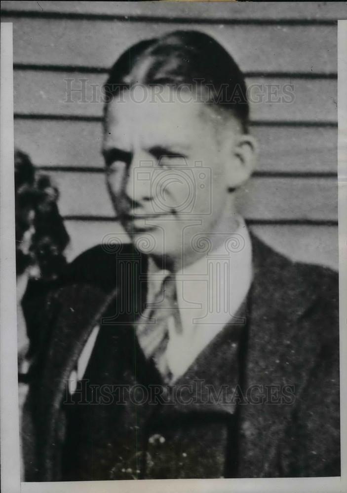 1935 Press Photo Kenneth Watson, Husband, Marge Watson, Kenneth Morrison Murder - Historic Images