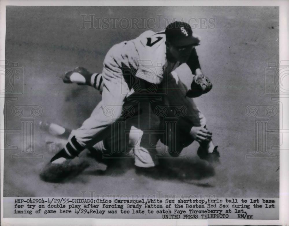 1955 Press Photo Chico Carrasquel, Chicago White Sox - Historic Images
