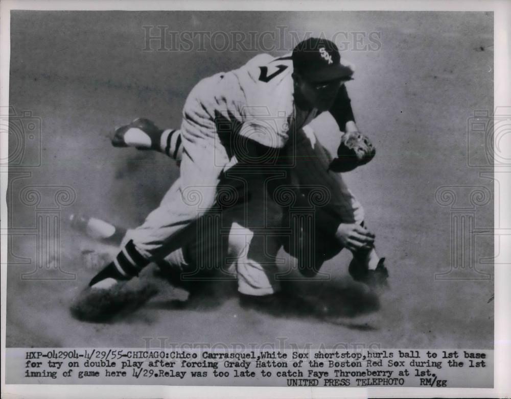 1955 Press Photo Chico Carrasquel, Chicago White Sox - Historic Images