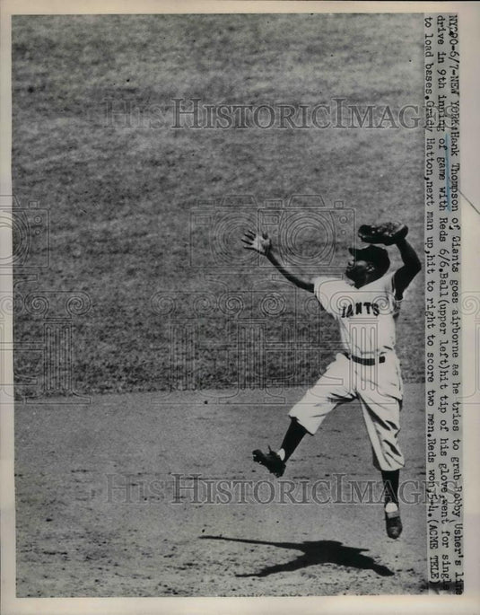 Press Photo Hank Thompson of New York Giants - Historic Images