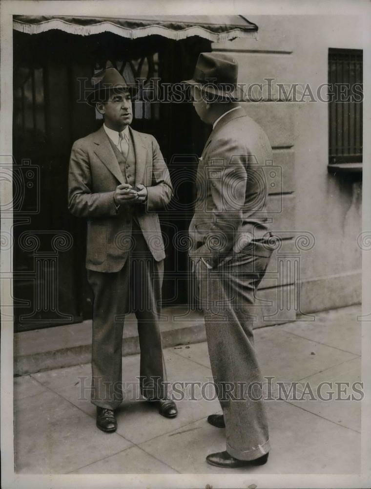 1934 Press Photo Bucky Harris, Boston Red Sox Manager, Former Senators Manager - Historic Images