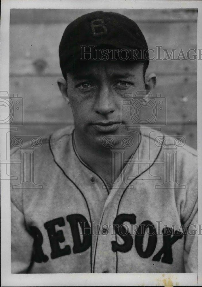 1934 Press Photo Red Sox catcher Gordon Hinkle in Sarasota, Fla - nea06647 - Historic Images