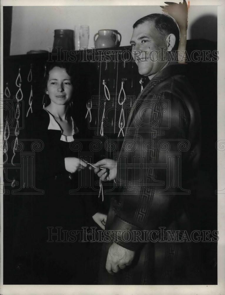 1933 Press Photo Jack Quinn &amp; Ruth Cooper - nea02813 - Historic Images