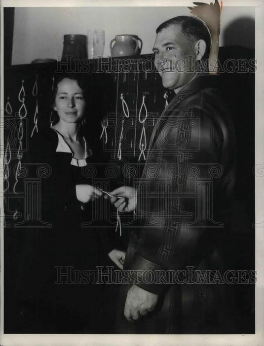 1933 Press Photo Jack Quinn & Ruth Cooper - nea02813 - Historic Images