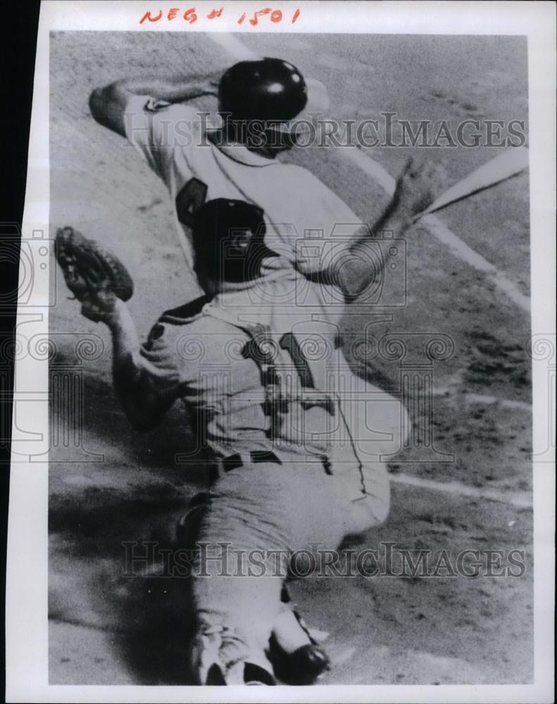 1962 Press Photo Charley Lau of Orioles, Johnny Romano of Cleveland Indians - Historic Images