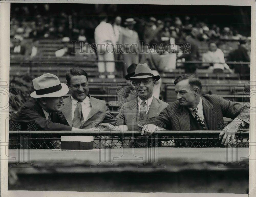 1936 Press Photo Baseballs, H Grayson,B Risley,B Branswangth,B McKechner - Historic Images