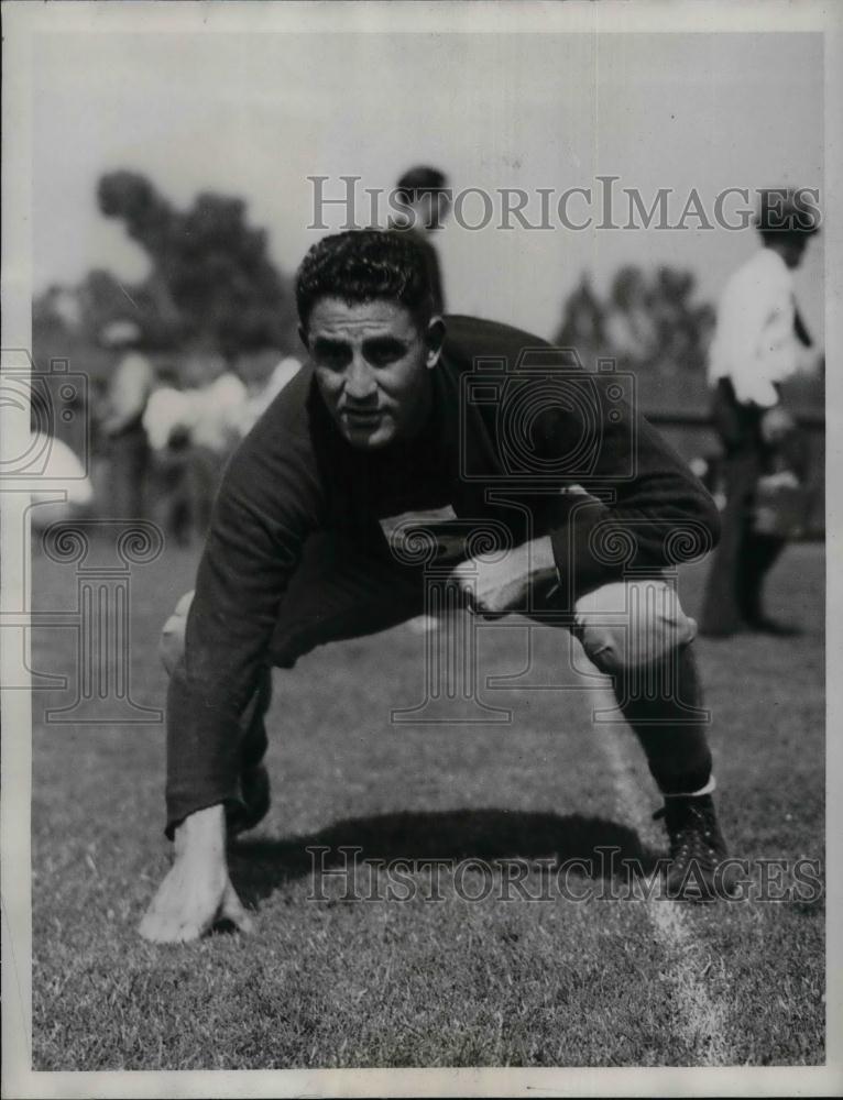 1934 Press Photo Stanford U football guard, Larry Rouble - nea12528 - Historic Images