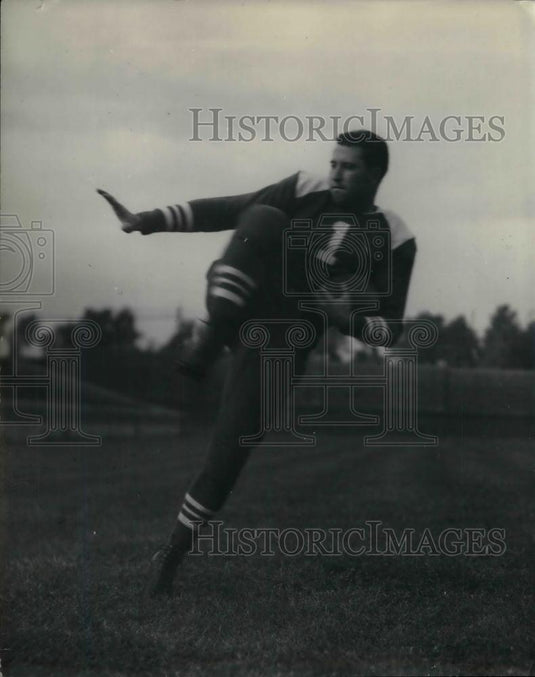 1935 Press Photo Capt. Carl "Hurry" Kane, Senior Halfback, St. Louis University - Historic Images