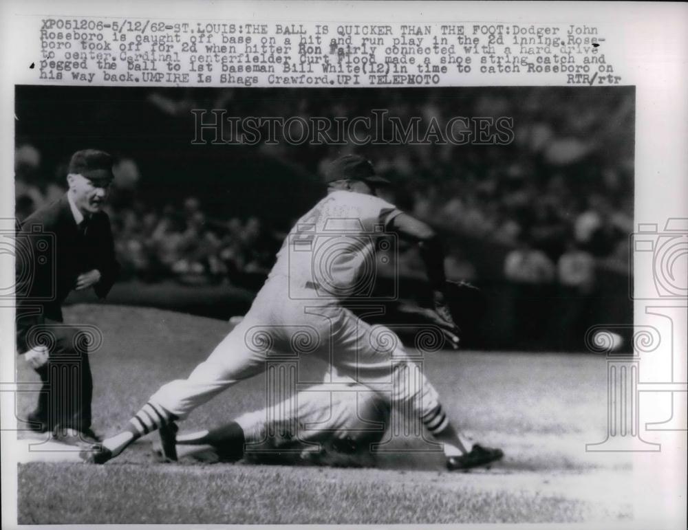 1982 Press Photo Los Angeles Dodgers John Roseboro - nea15857 - Historic Images