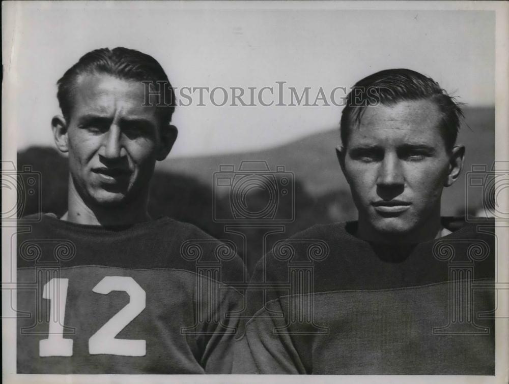 El Hallman and Hal Fiese (Track and Field) at practice by St. 1935 Press Photo - Historic Images