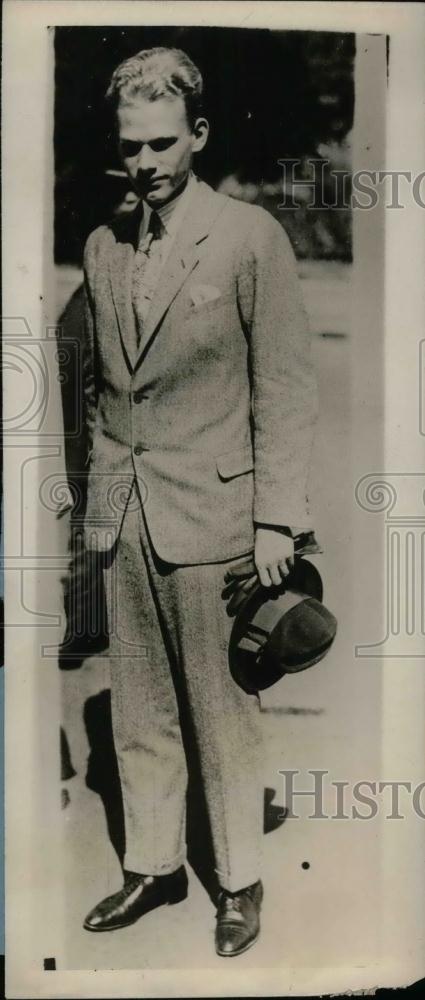 1929 Press Photo Son of German Official Herr Streseman at Cambridge University - Historic Images