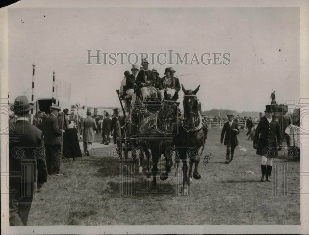 1929 Press Photo Royal Ascot arriving on course - Historic Images