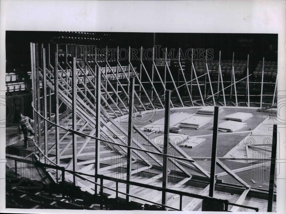 1959 Press Photo Stadium Undergoing Construction - nea16680 - Historic Images