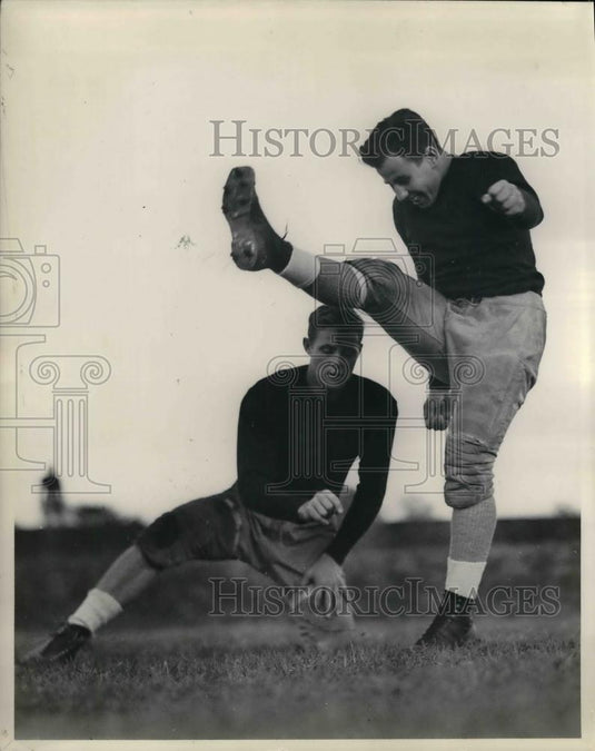 George Miller (Center, Indiana) Bill Anderson (FB)1938 Press Photo - nea13605 - Historic Images