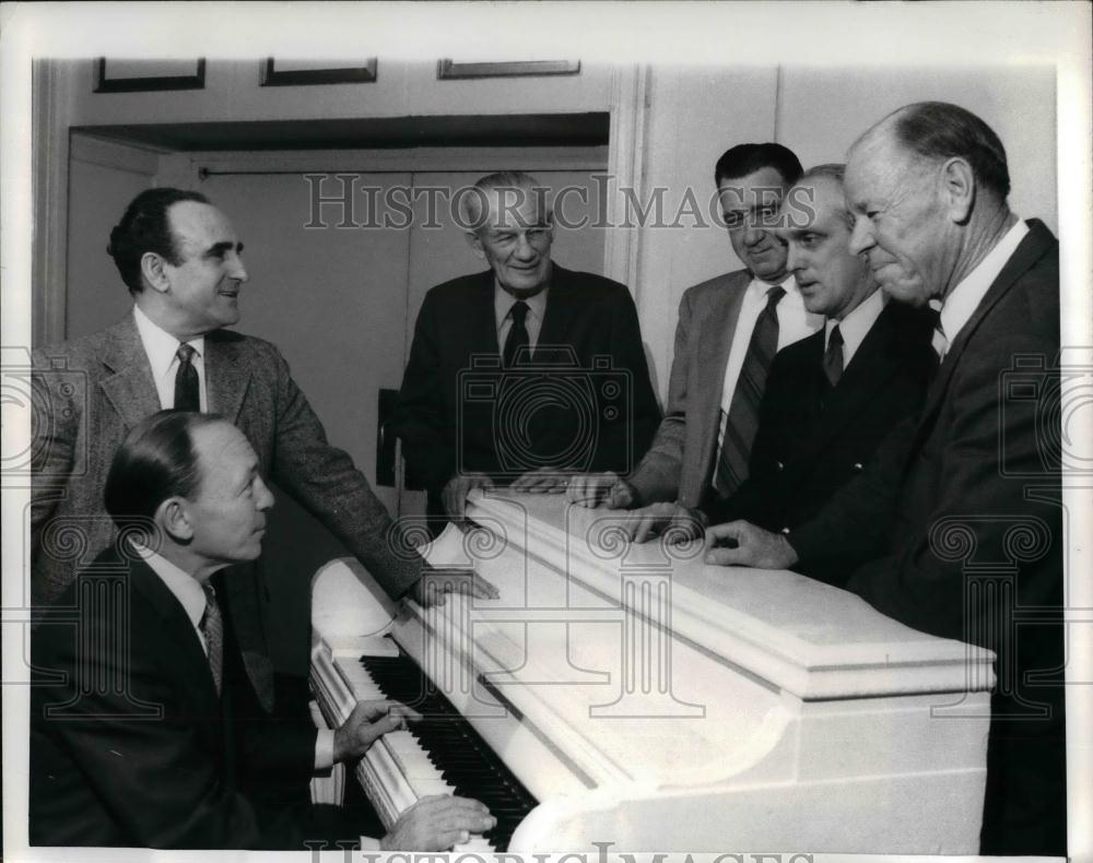 1971 Press Photo Former Brooklyn Dodgers, E. Stanky, F. Bordagaray, R. Marcuard - Historic Images