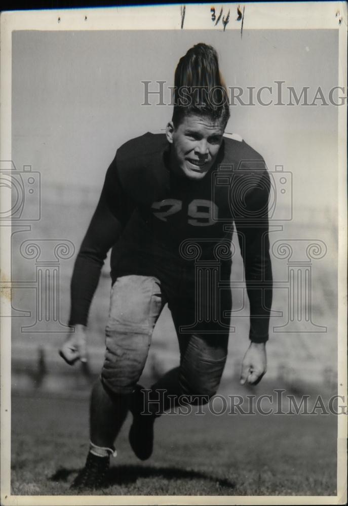 1938 Press Photo Ray Miller University of Tulane Right Tackle - nea13728 - Historic Images