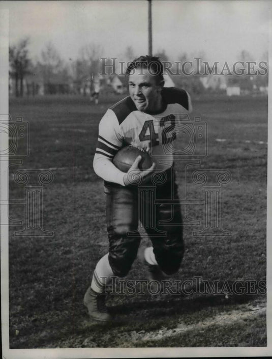 1933 Press Photo Ed Maroney, halfback for Northwestern University Wildcats - Historic Images