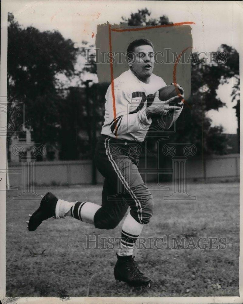 1950 Press Photo Western Reserve U Football player, Herman Marlot - nea08841 - Historic Images