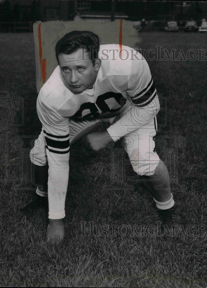 1950 Press Photo Euclid U . Football player, Jim Mally - nea08840 - Historic Images