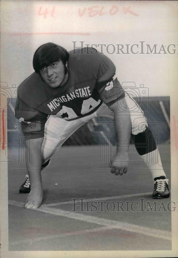 1971 Press Photo Michigan State football, DT , Ron Curl - nea07951 - Historic Images