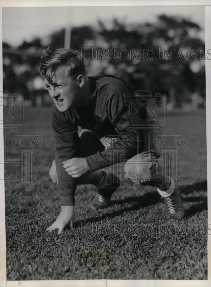 1932 Press Photo Dartmouth University Halfback Candidate Lyn Scholenbeager - Historic Images
