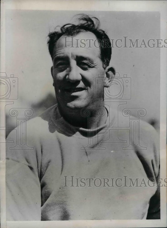 1934 Press Photo Claude Thornhill, Head Coach of Stanford Univ. Football Team. - Historic Images