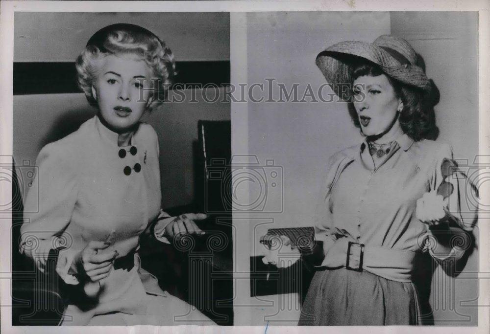 1952 Press Photo Actress Ann Sterling testified in the trial of her roommate - Historic Images