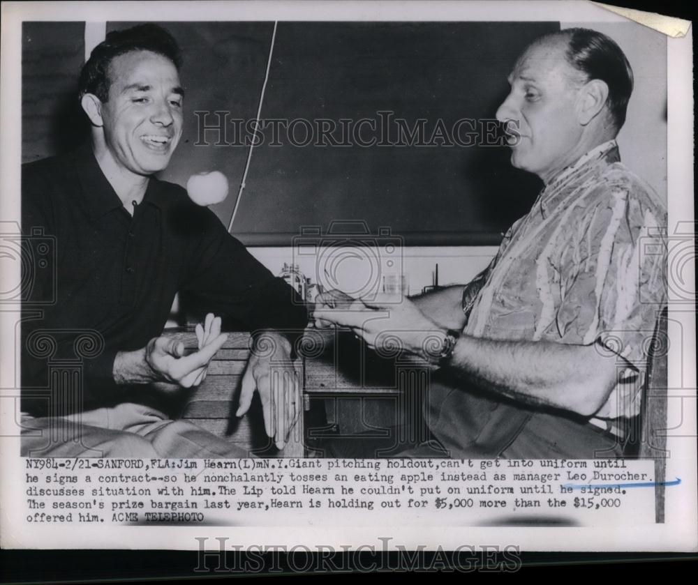 1951 Press Photo New York Giants Manager Leo Durocher - nea16733 - Historic Images