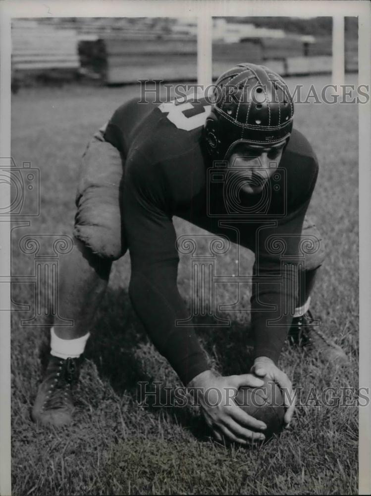 1936 Press Photo Harold Seghi, right tackle and Center of Northwestern Univ. - Historic Images