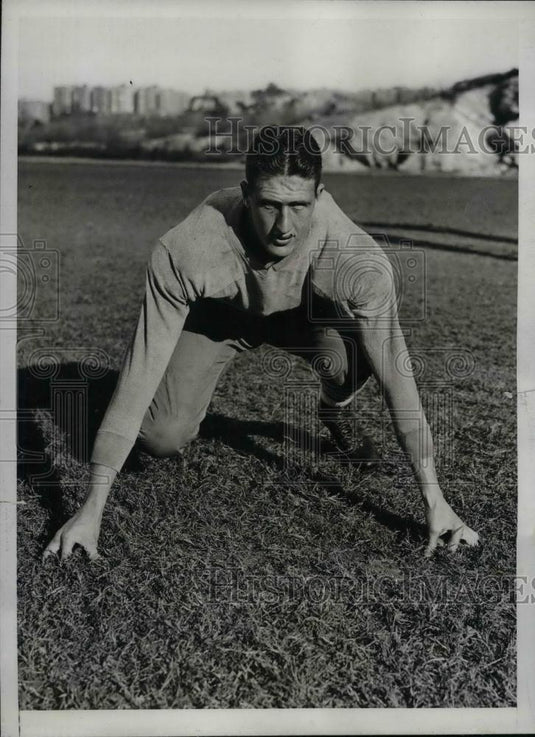 1934 Press Photo Candidate for end position Jerry Kerrigan of Columbia Univ. - Historic Images